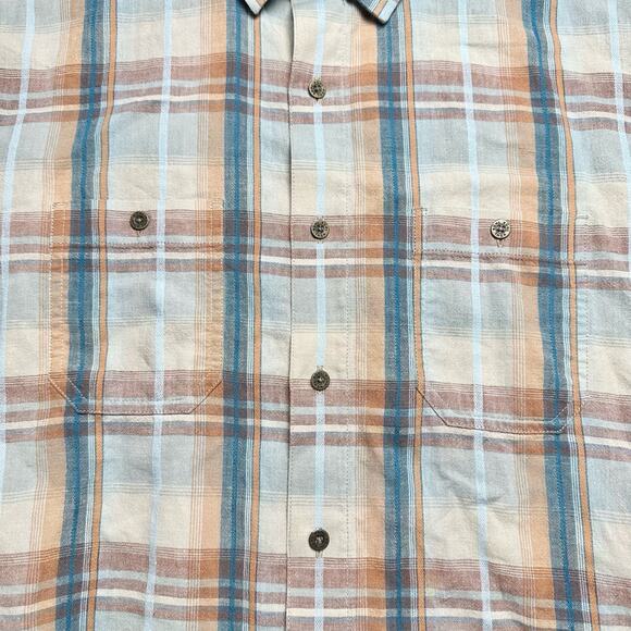Kuhl | Men | Skorpio Plaid Linen Blend Outdoor Casual Button Up Shirt | XXL - Picture 10 of 10